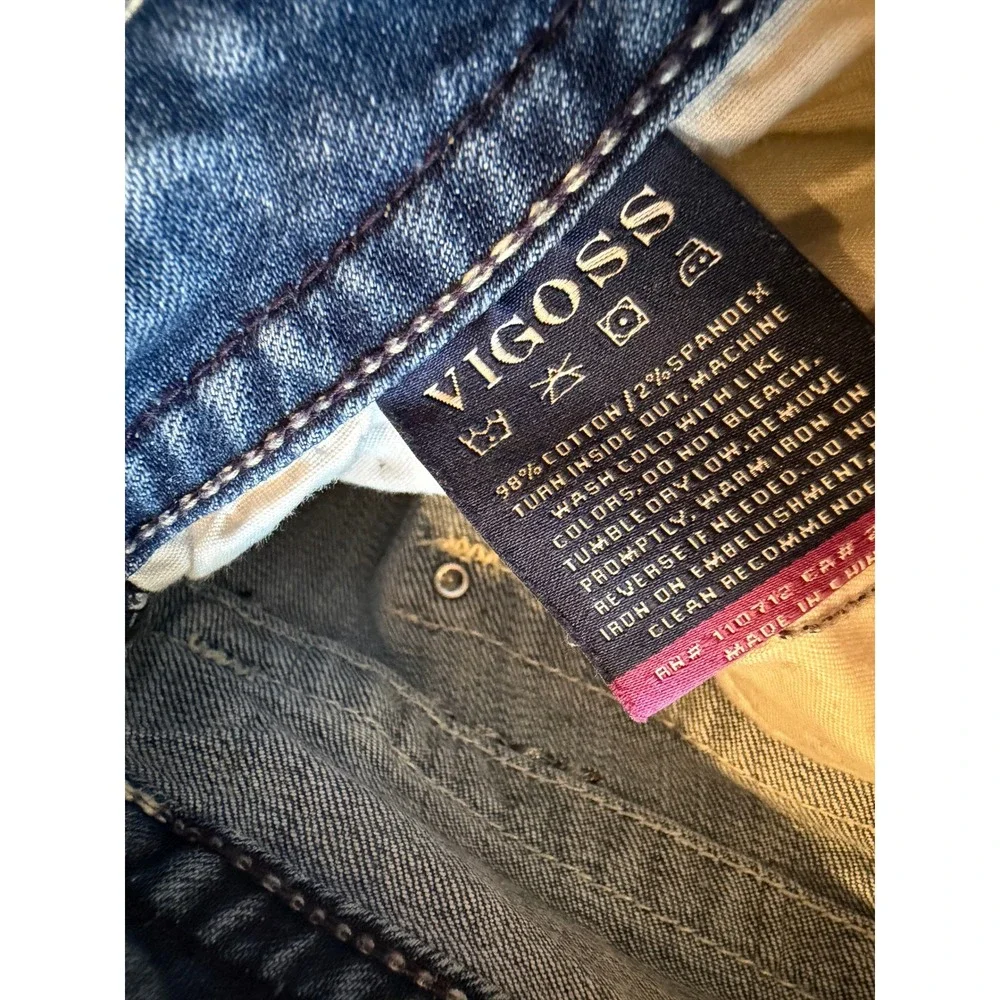 Vigoss Denim Capri Jeans New York Capris Cropped W32 L22 Classic 32 x 22 Cropped - Picture 8 of 13